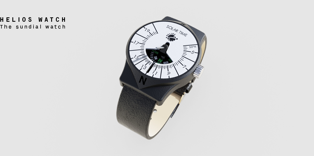 The HELIOS WATCH displays Solar Time.